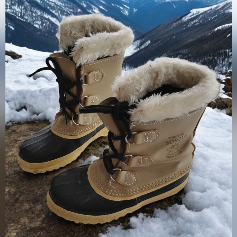 Sorel Vintage Manitou Boots Made In Canada Size 4 (Women's Size 6)